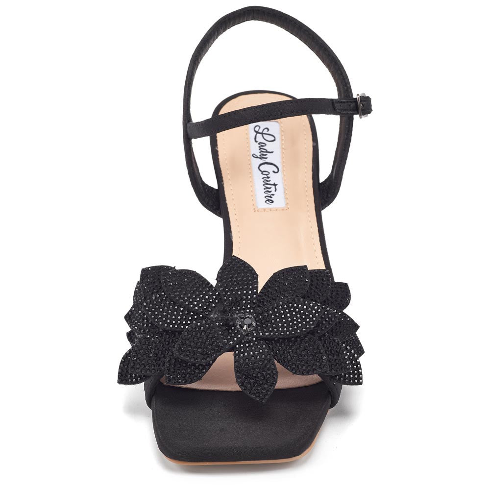 Lady Couture Lori Sandal 2" Heel in Black