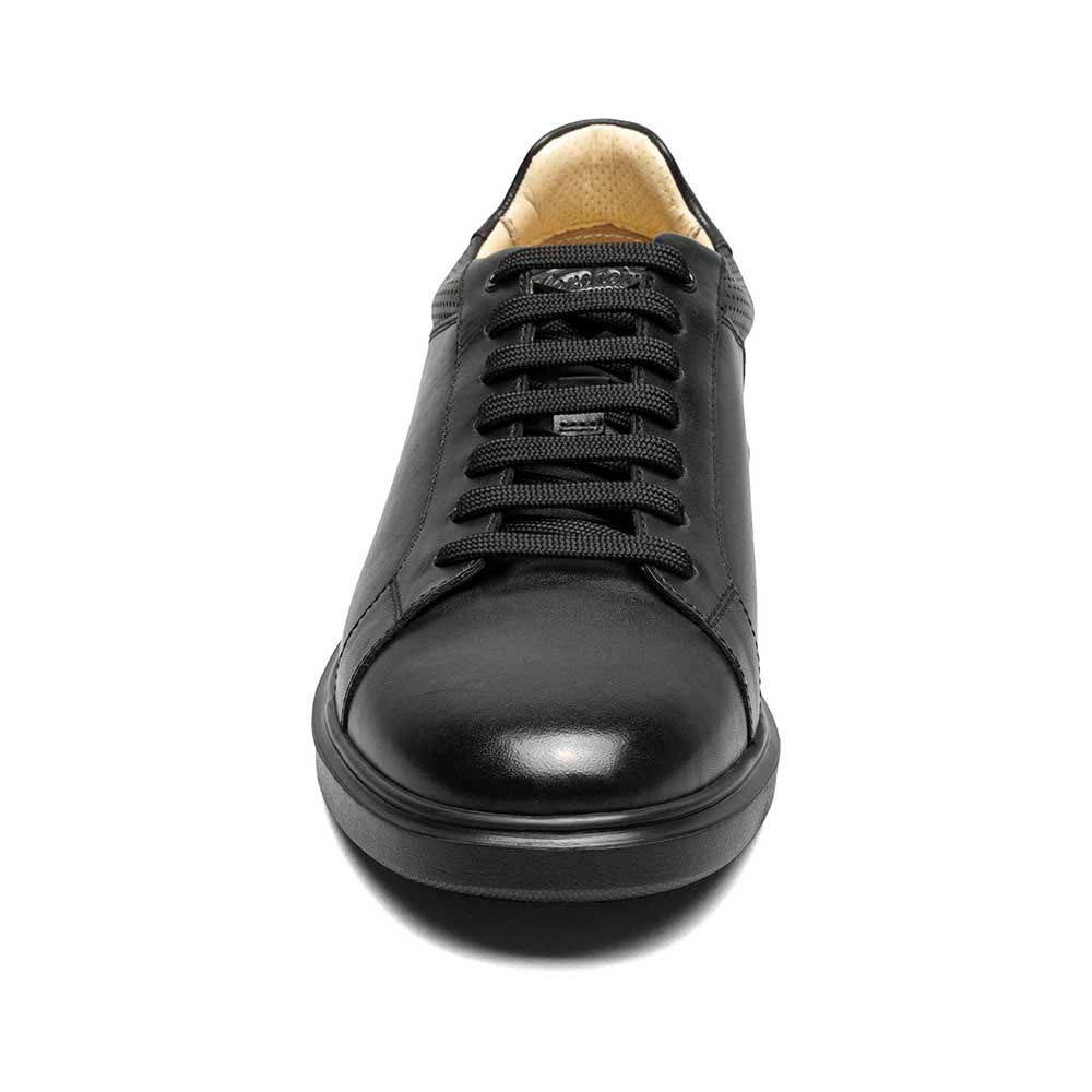 Florsheim Social Black Smooth Leather Lace to Toe Casual Sneaker (USA Men Size)