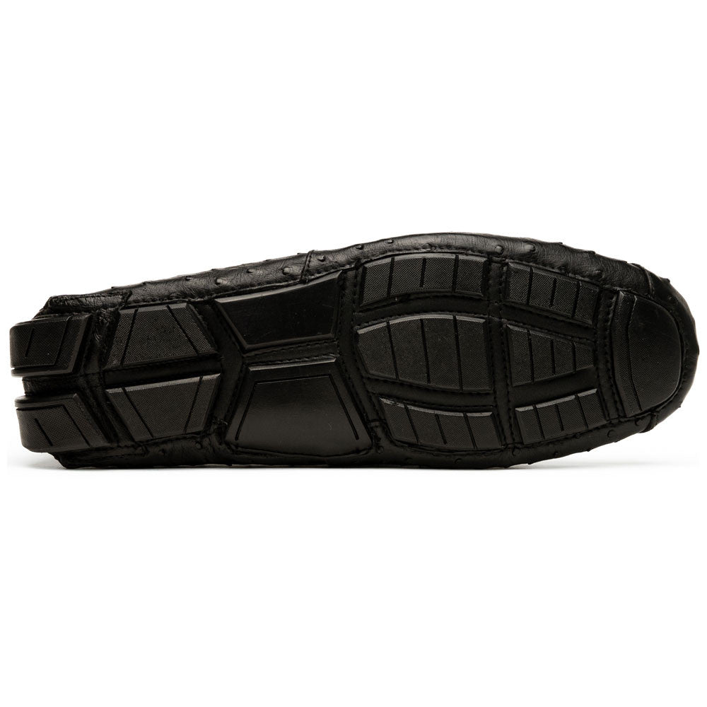 Bolonia Men's Genuine Ostrich Horse-Bit Driver Loafers | Marco Di Milano