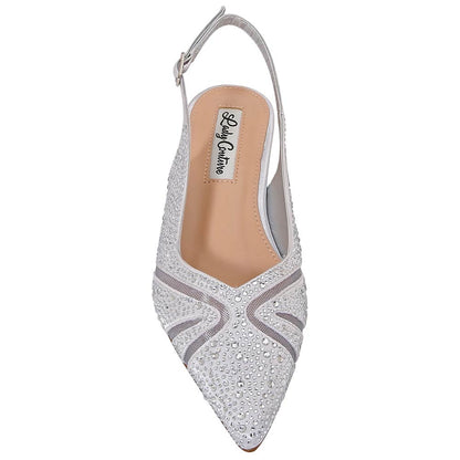 Lady Couture Daniela 2" Wedge Pump in Silver