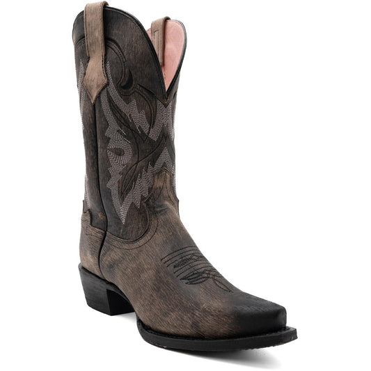 Ferrini Women’s Holly Oak Snipped Toe Leather Cowboy Boots