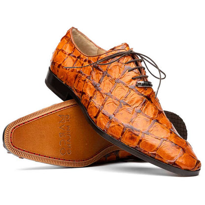 Oliveri Men's Genuine Pirarucu Skin Classic Dress Oxford | Marco Di Milano