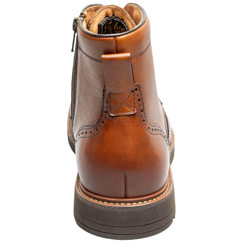 Florsheim Redford Cognac Men's Wingtip Lace Up Boot