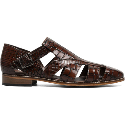 Stacy Adams Calandro City Sandal in Cognac