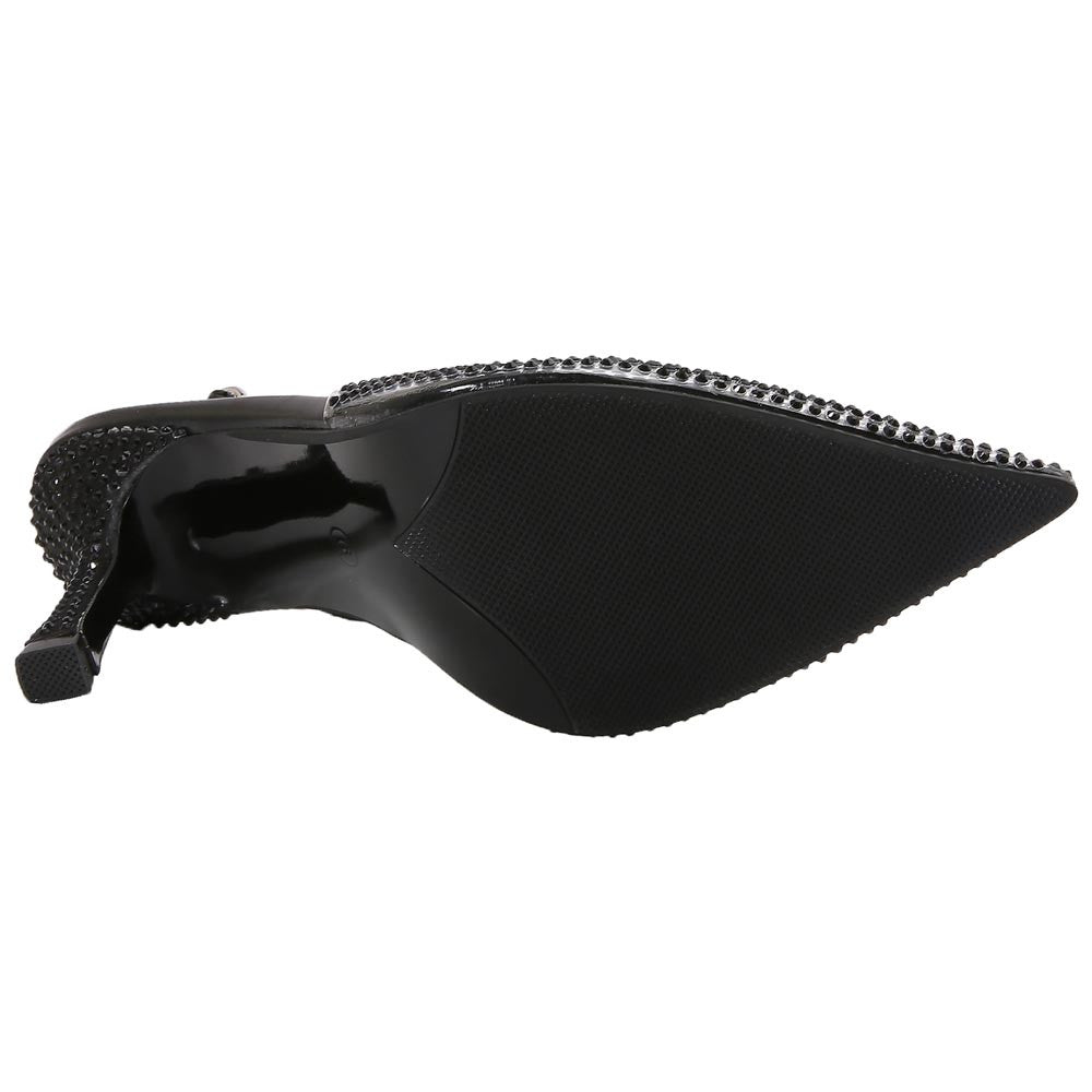 Lady Couture Irene 3.5” High Heel Pumps in Black