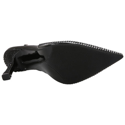 Lady Couture Irene 3.5” High Heel Pumps in Black