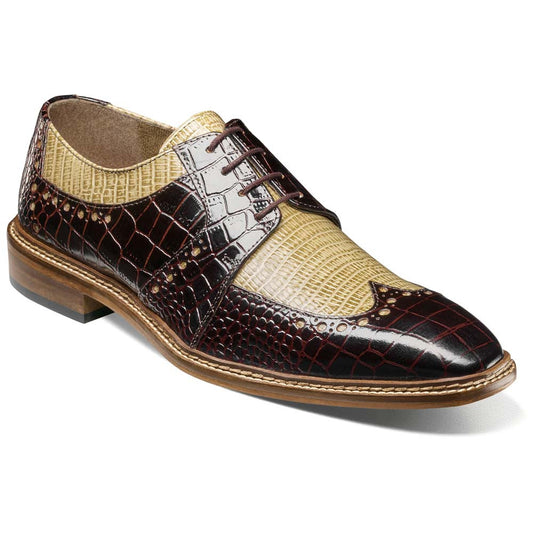 Travato Wingtip Oxford | Stacy Adams Dress Shoes in Brown & Taupe for Men