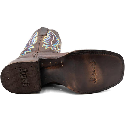 Ferrini Men’s Chase Chocolate Square Toe Leather Cowboy Boots