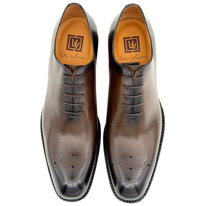 UGo Vasare Men’s Thomas Brown Wholecut Genuine Leather Dress Shoes