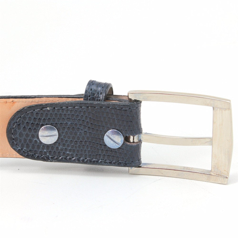 Belvedere Men's Brown Crocodile Belt