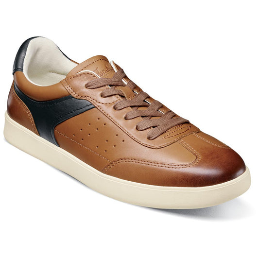 Pace T-Toe Lace Up Casual Sneaker | Florsheim Cognac Dress Sneakers for Men