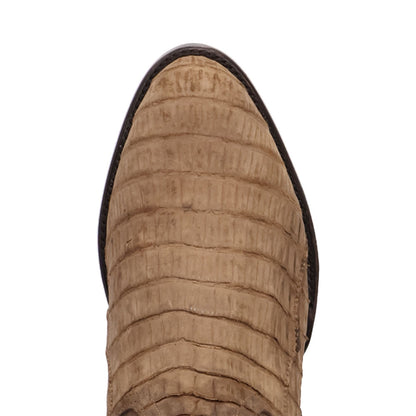 Dan Post Makara Genuine Caiman Crocodile Brown 13” Round Toe Boot (US Men Size)