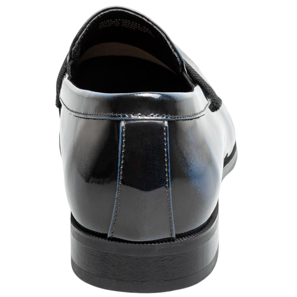 Florsheim Men's High Gloss Patent Leather Strap Navy Loafer