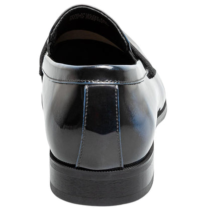 Florsheim Men's High Gloss Patent Leather Strap Navy Loafer