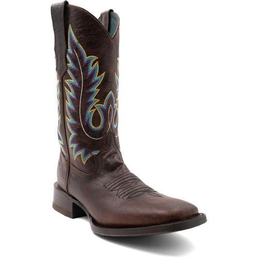 Ferrini Men’s Chase Chocolate Square Toe Leather Cowboy Boots