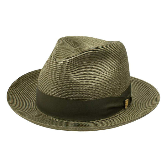 Dobbs Rosebud Olive Florentine Milan Straw Dress Hat