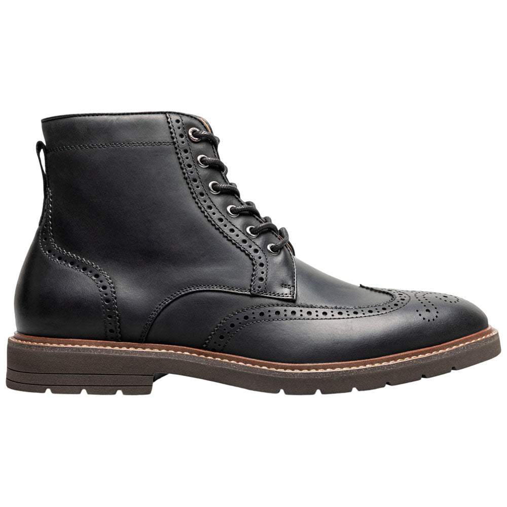 Florsheim Redford Black Men's Wingtip Lace Up Boot