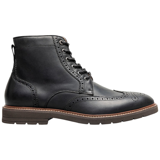Florsheim Redford Black Men's Wingtip Lace Up Boot