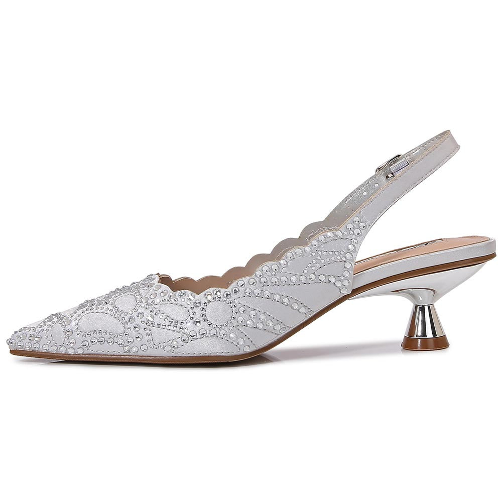 Lady Couture Kaite Pump 2" Heel in Silver