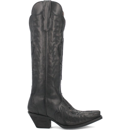 Dan Post Women’s Hallie Black 15” Snip Toe Medium Cowboy Boot