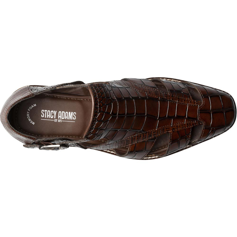 Stacy Adams Calandro City Sandal in Cognac