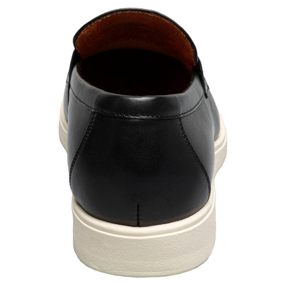 Spencer Moc Toe Penny Slip On | Stacy Adams Dress Loafers in Black for Men