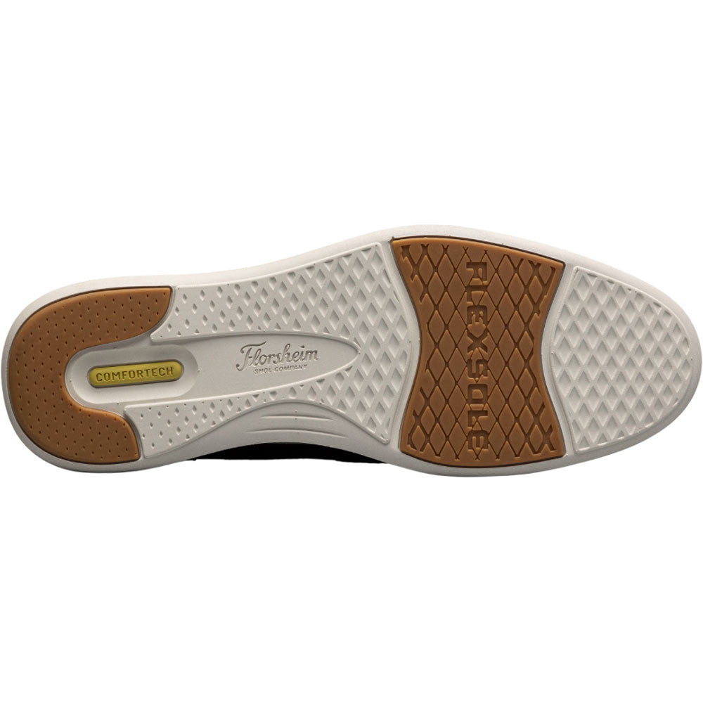 Florsheim Launch Black Multi Smooth Leather Moc Toe Casual Loafers
