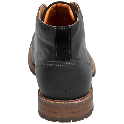 Florsheim Lodge Plain Toe 3-Eye Black Chukka Boot for Men