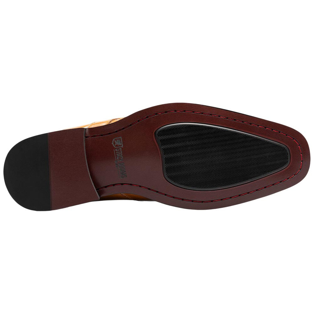 Stacy Adams Alistair Plain Toe Ornament Slip-On - Tan