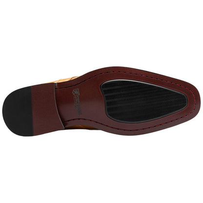 Stacy Adams Alistair Plain Toe Ornament Slip-On - Tan