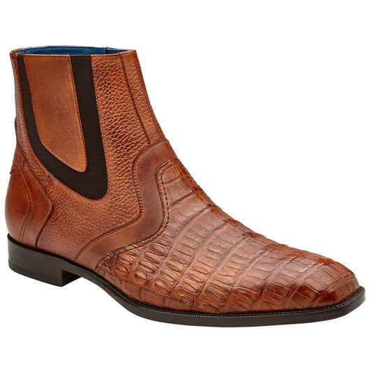 Belvedere Monte Caiman Crocodile Skin Sport Chukka Zipper Boots (US Men Size)