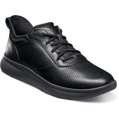 Florsheim Fleet Black Multi Knit Elastic Lace Casual Sneaker