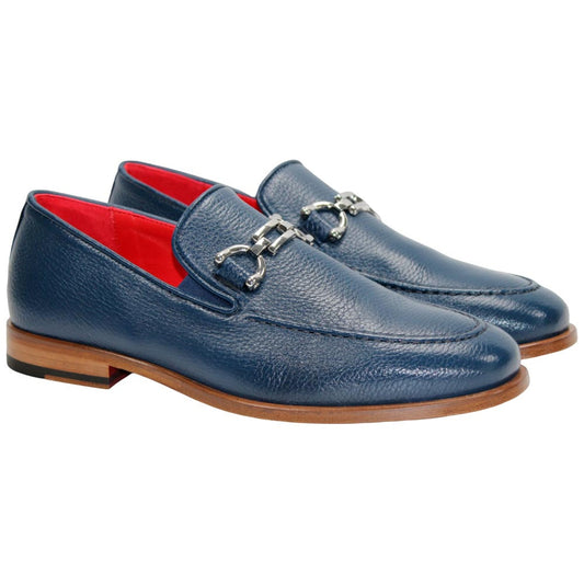 Edgardo Lagoon Italian Deer Skin Leather Loafers | Emilio Franco Dress Loafers for Men