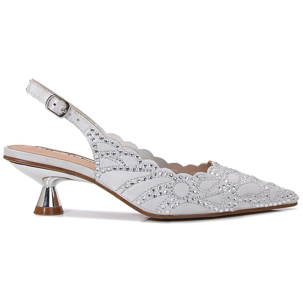 Lady Couture Kaite Pump 2" Heel in Silver