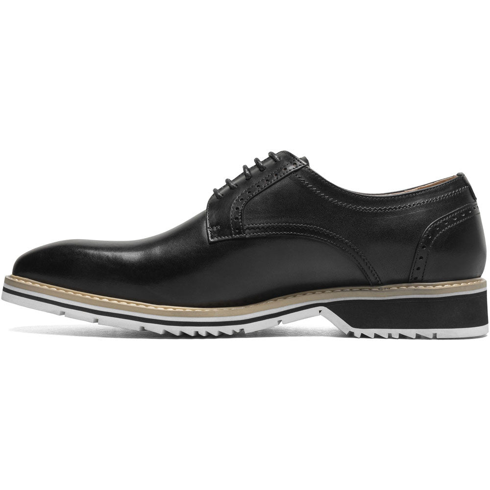 Stacy Adams Barringer Black Smooth Leather Plain Toe Oxford (USA Men Size)