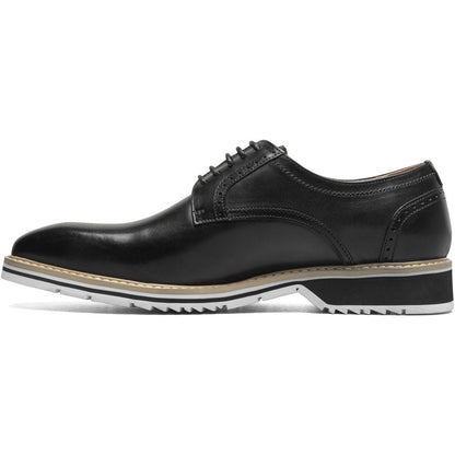 Stacy Adams Barringer Black Smooth Leather Plain Toe Oxford (USA Men Size)