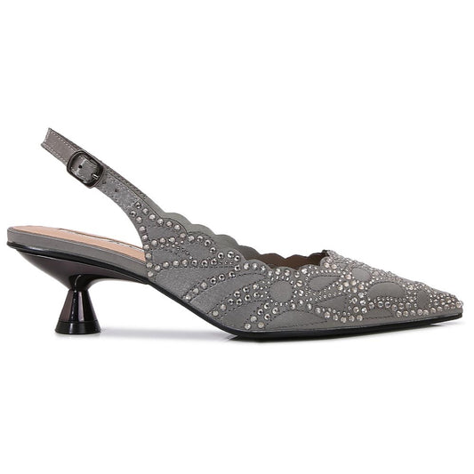 Lady Couture Kaite Pump 2" Heel in Pewter