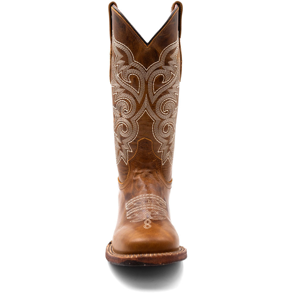 Ferrini Women's Mae Brown Square Toe Western Boot