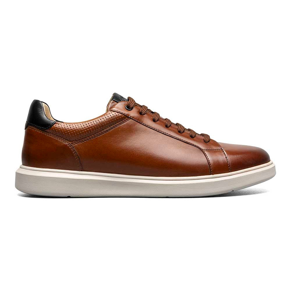 Florsheim Social Cognac Smooth Leather Lace to Toe Casual Sneaker (USA Men Size)