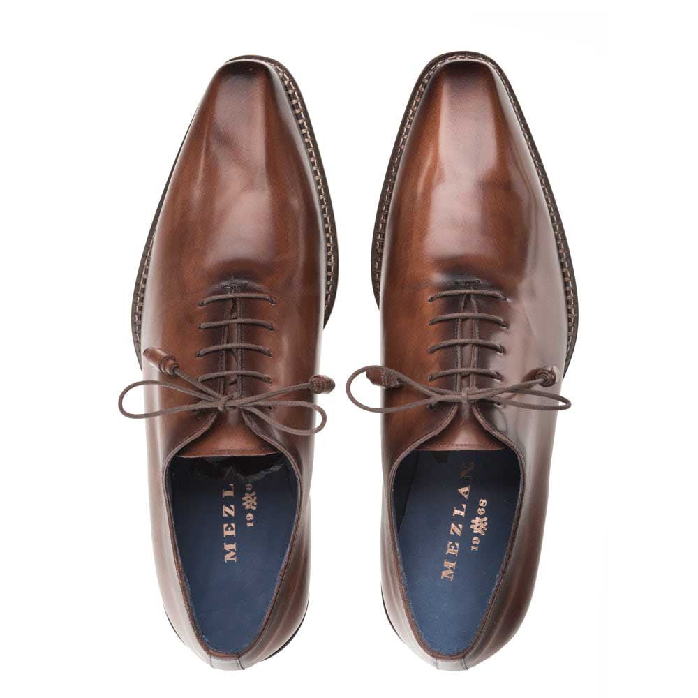 Mezlan Men's Enterprise Plain Toe Balmoral in Brown