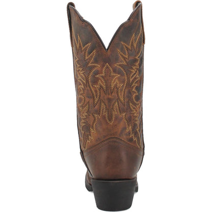 Laredo Malinda Tan Leather Square Toe Western Cowgirl Boots (USA Women Size)