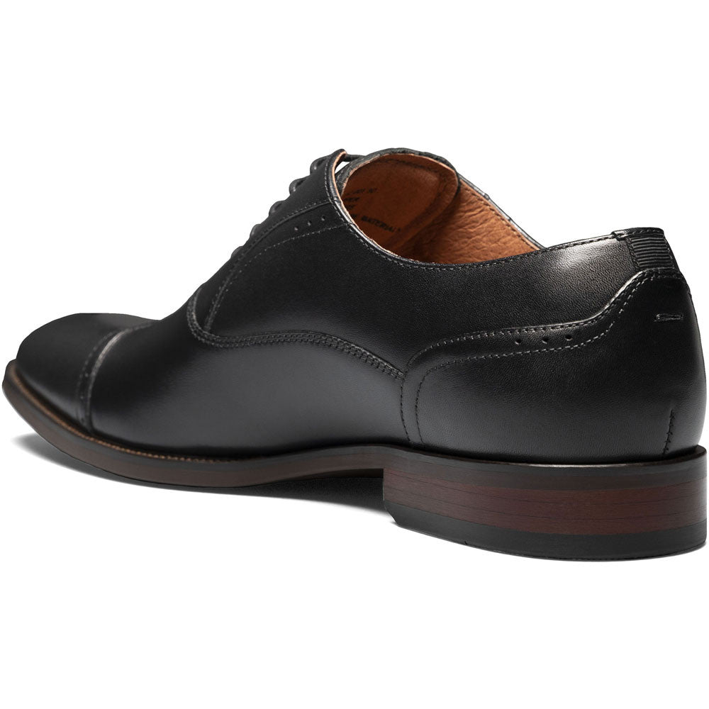 Florsheim Sorrento Black Smooth Leather Cap Toe Oxford Shoes