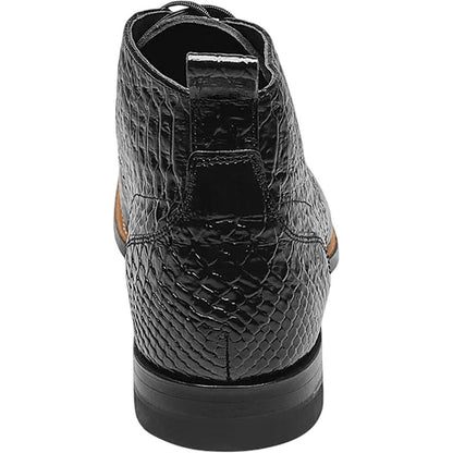 Stacy Adams Men's Madison Black Anaconda Print Dress Boot