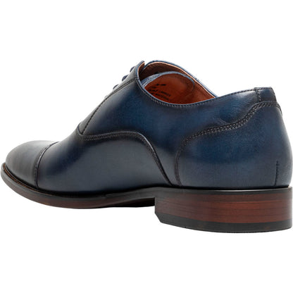 Florsheim Sorrento Navy Smooth Leather Cap Toe Balmoral Oxford