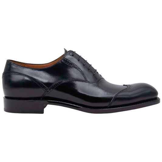 Ugo Vasare Nathan Goodyear Welt Black Oxford Dress Shoes