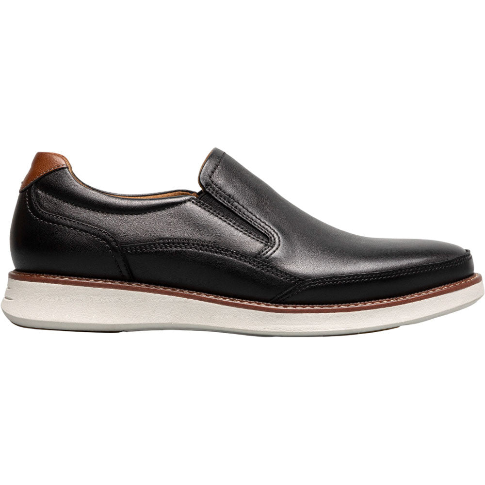 Florsheim Launch Black Multi Smooth Leather Moc Toe Casual Loafers