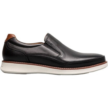 Florsheim Launch Black Multi Smooth Leather Moc Toe Casual Loafers