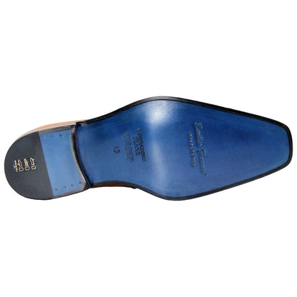 EMILIO FRANCO Marco Gold Calf-Skin Leather Oxfords Shoes