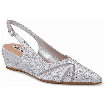 Lady Couture Daniela 2" Wedge Pump in Silver