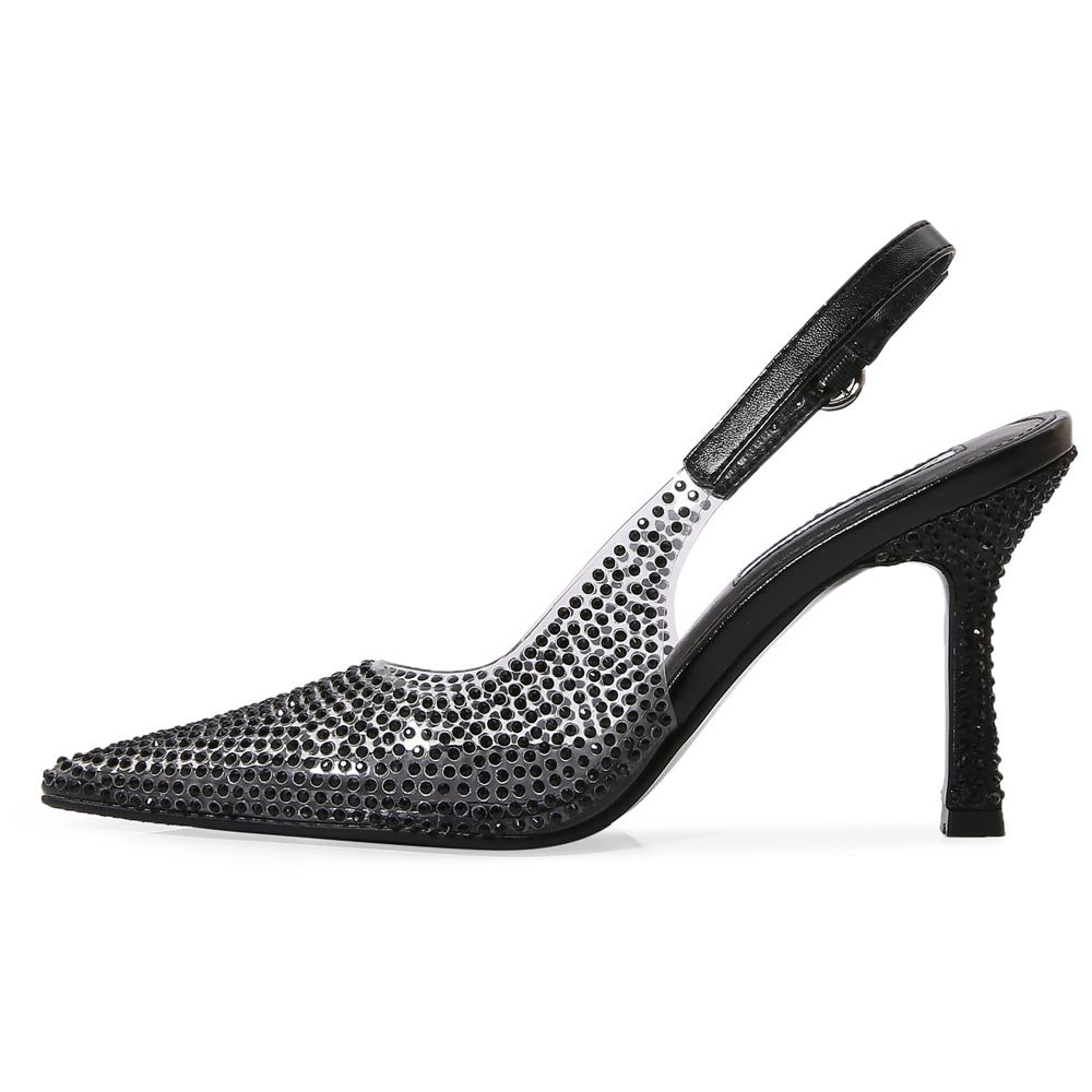 Lady Couture Irene 3.5” High Heel Pumps in Black